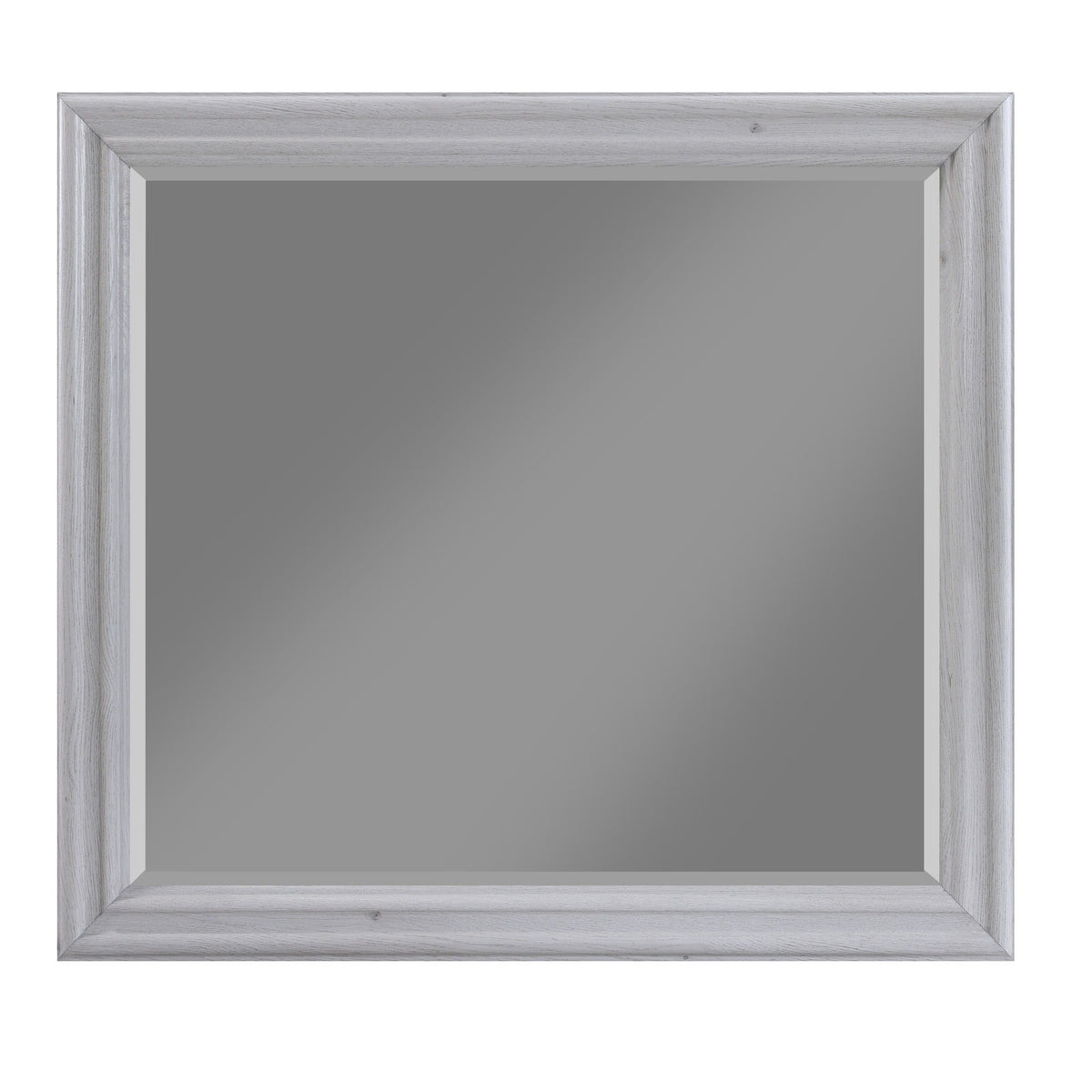 Larksmont - Mirror With Dresser Attachments - Oyster Gray