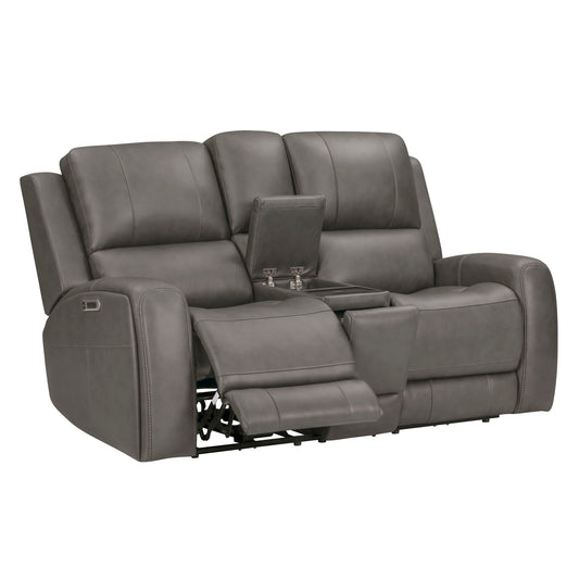 Belmont - Zero Gravity Power Reclining Tilt Console Loveseat P3 - Autumn Fog