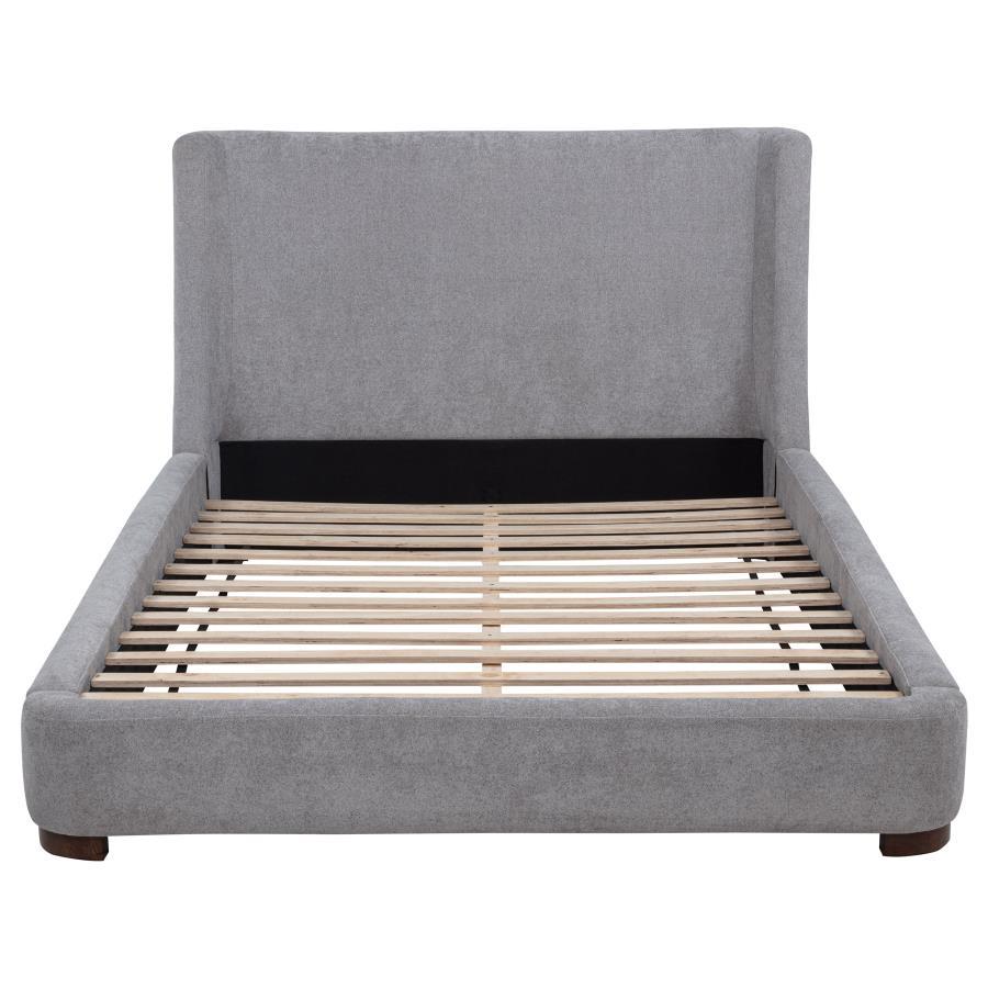 Rennes - Upholstered Wingback Platform Bed
