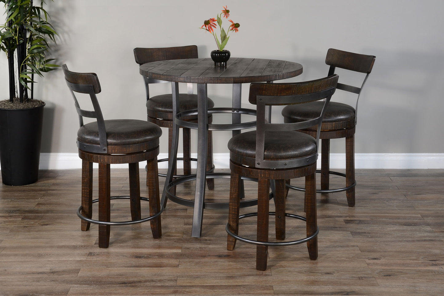 Counter Height Round Dining Set