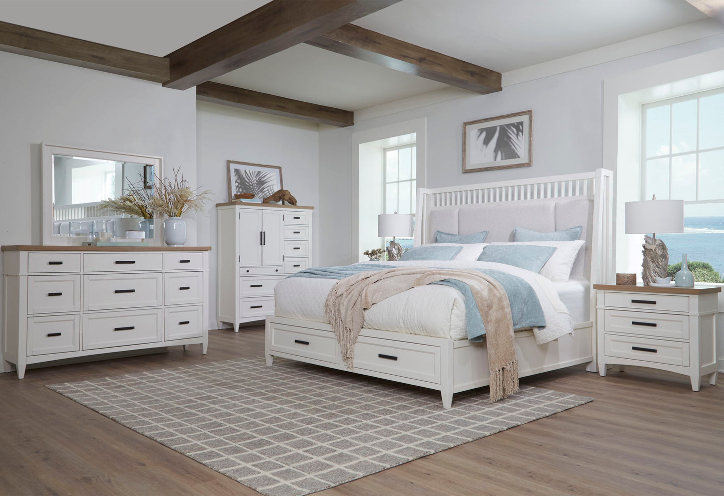 Americana Modern Bedroom - 2 Drawer Nightstand