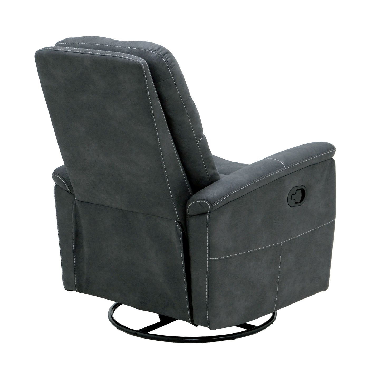 Danyon - Swivel Gliding Recliner - Charcoal Gray