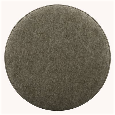 Lana - Swivel Ottoman With Wood Trim - Mineral