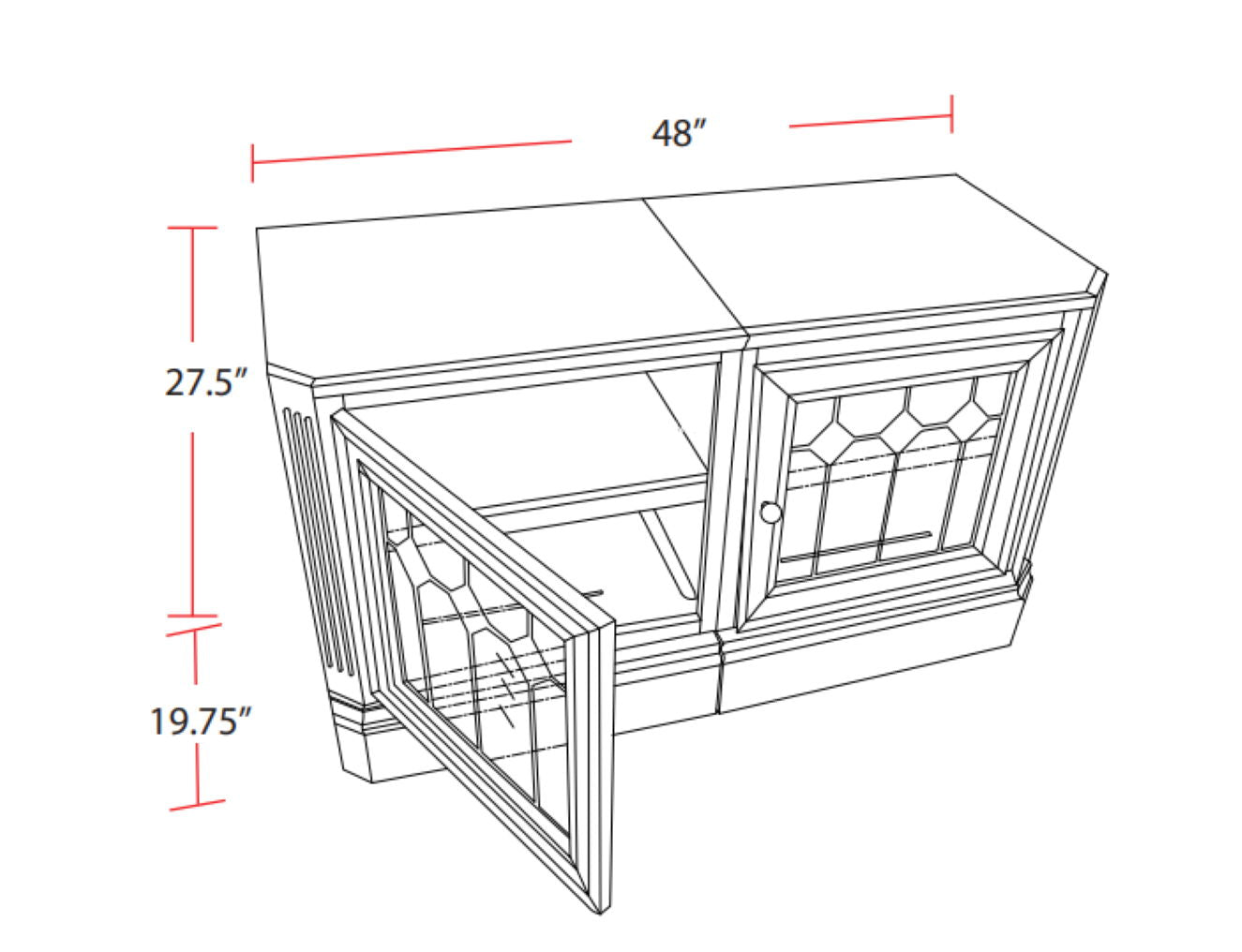 Huntington - Expandable Console - Antique Vintage Pecan