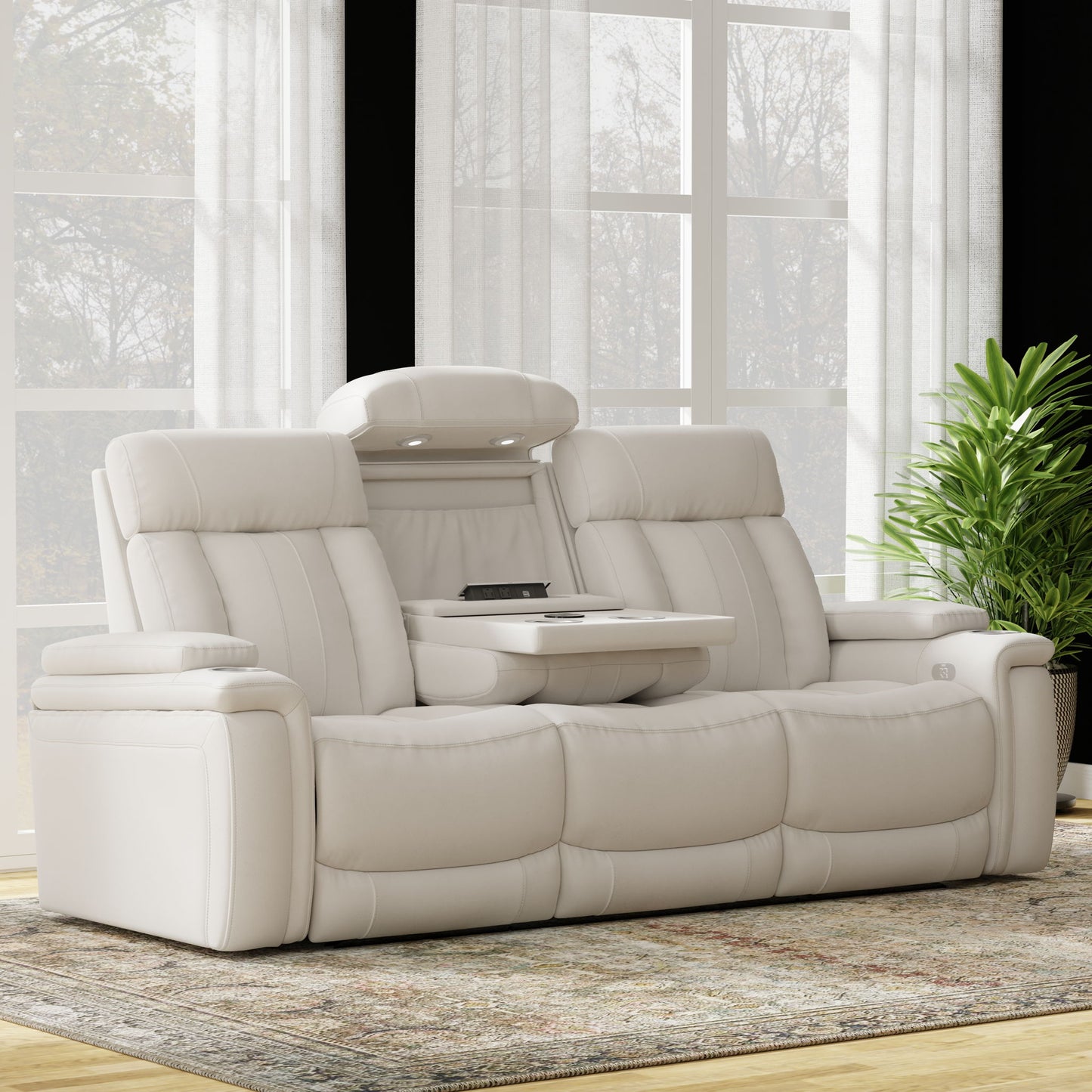 Royce - Power Drop Down Console Sofa