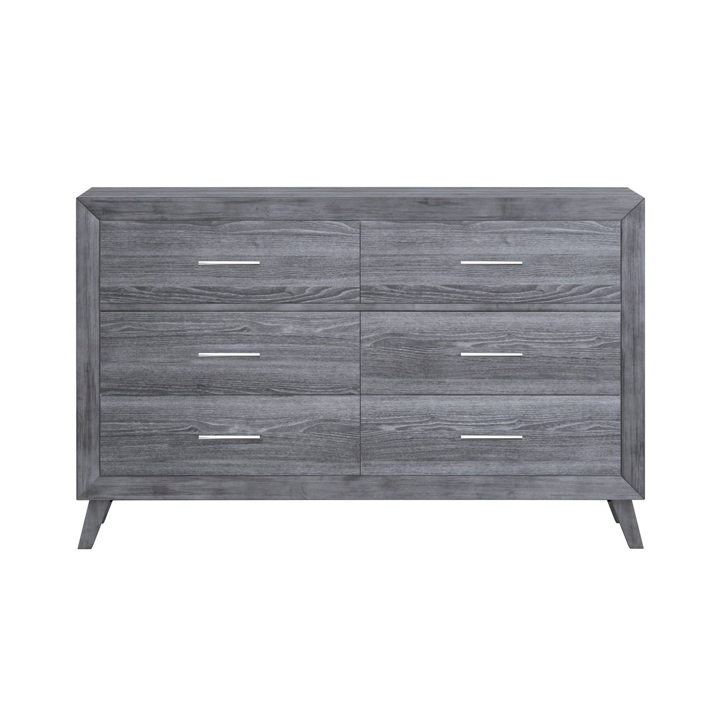 Rappa - 6-Drawer Wood Dresser - Warm Gray