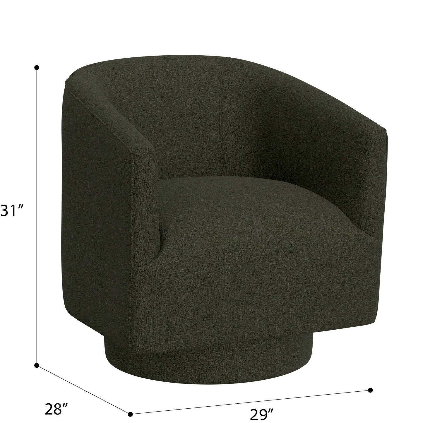 Brylee - Swivel Accent Chair - Forest