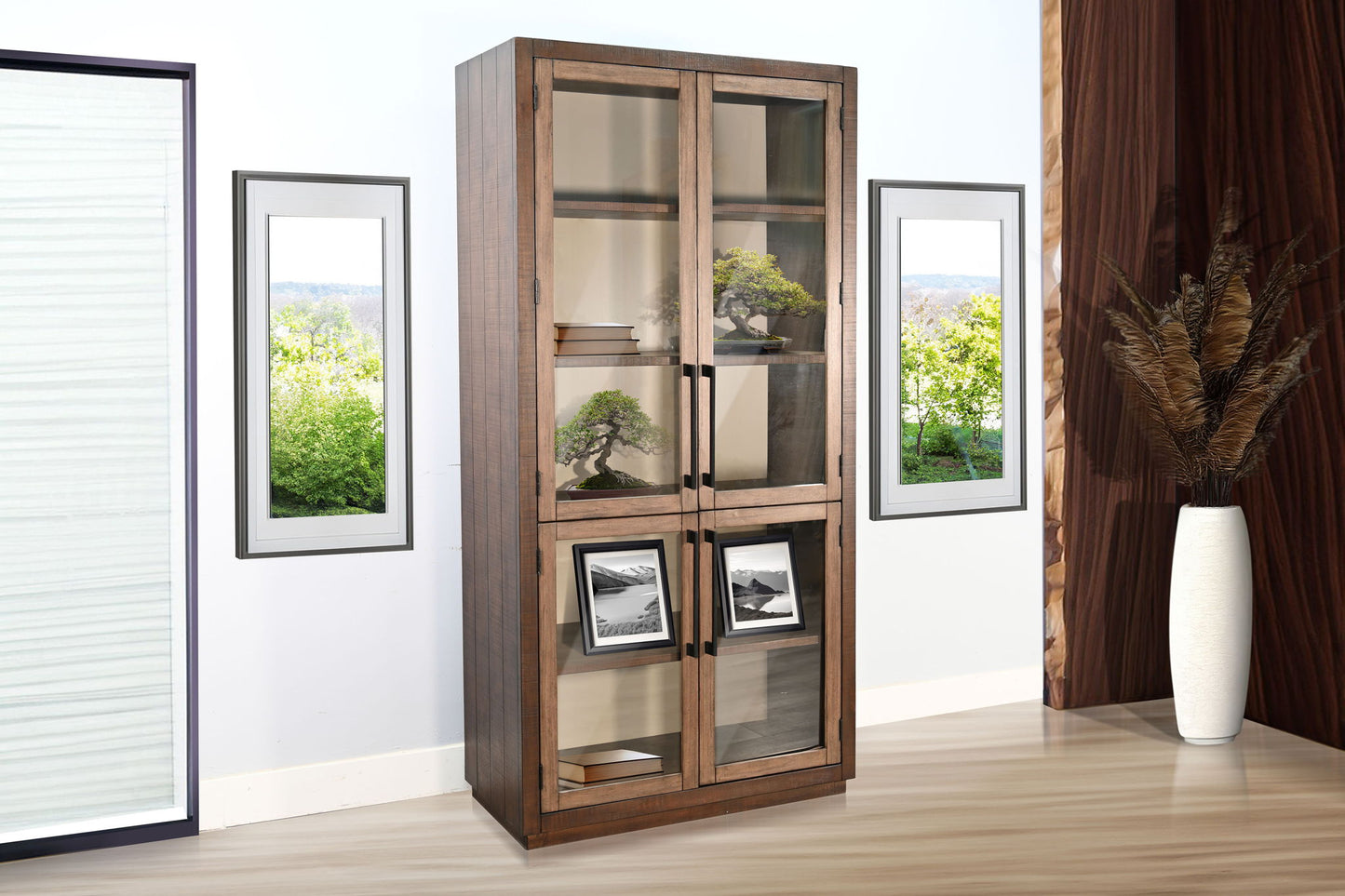 Boise - Tall Cabinet - Tobacco Leaf / Buckskin