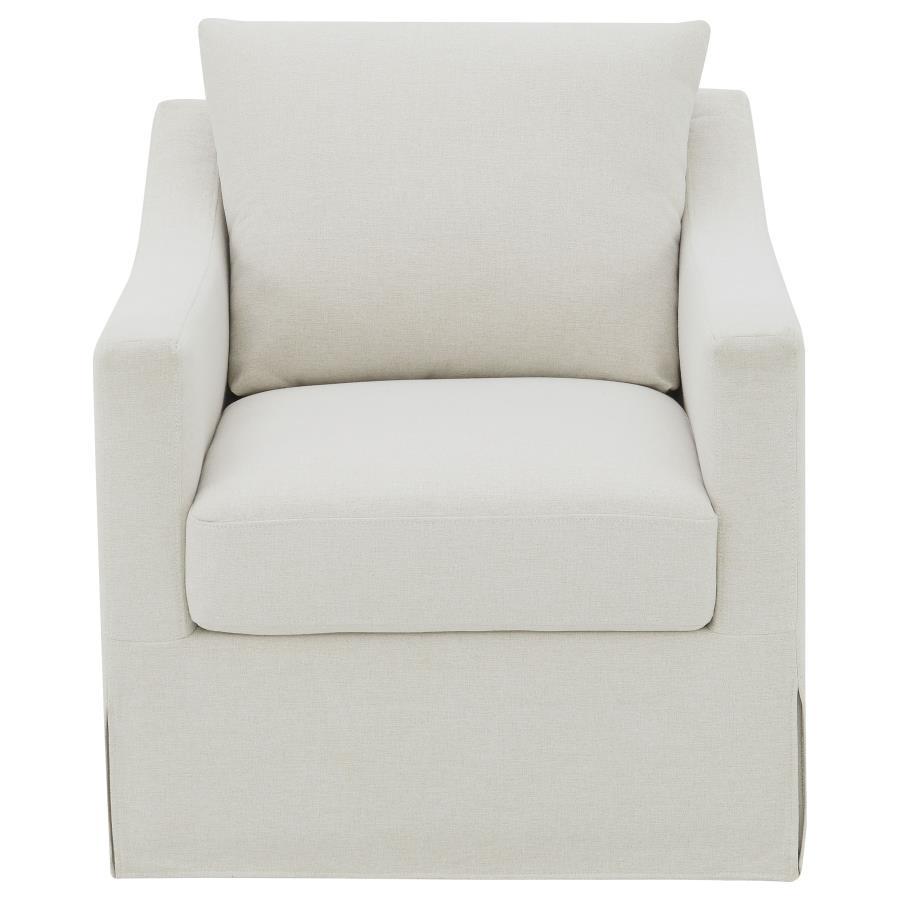 Winter - Upholstered Sloped Arm Accent Swivel Chair