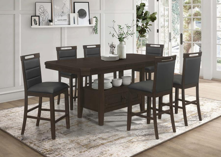 7 PC COUNTER HEIGHT DINING SET